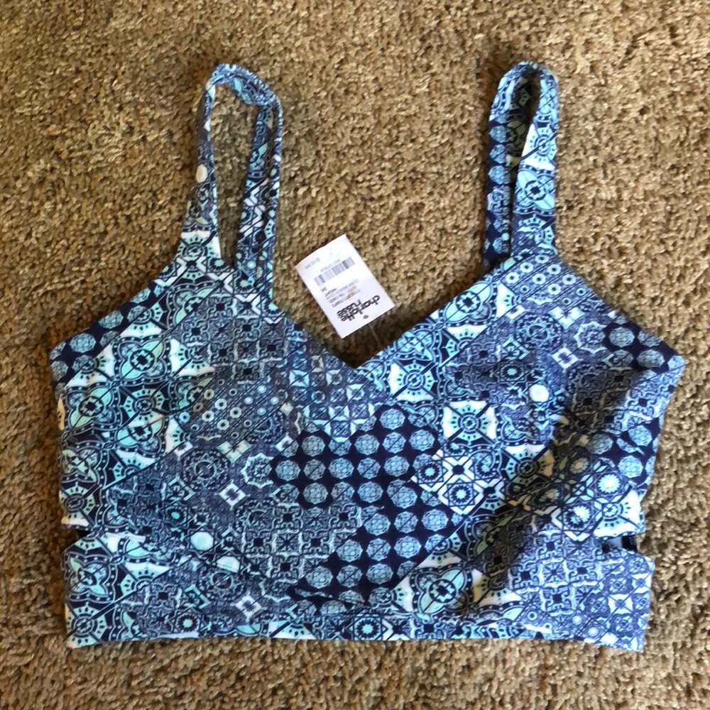 Blue crop top